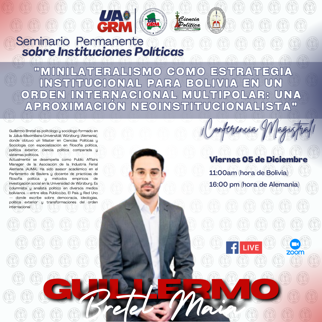 Conferencia de Guillermo Bretel Maia sobre minilateralismo