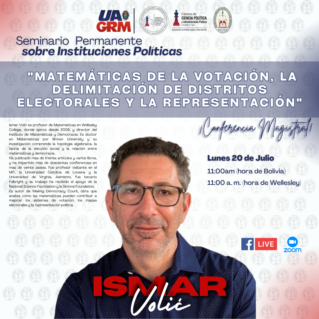 Conferencia de Ismar Voli&cacute; sobre matem&aacute;ticas de la votaci&oacute;n